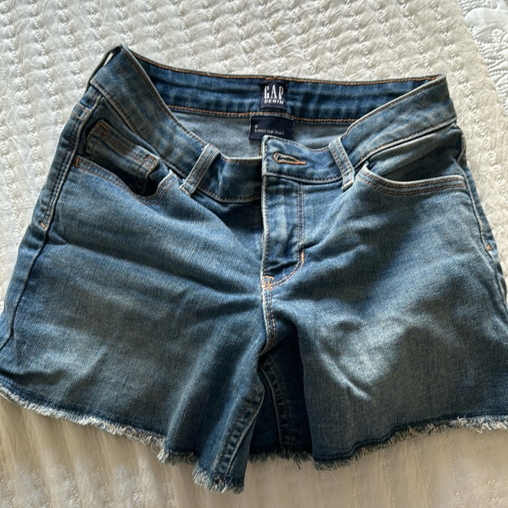 Gap Denim Gentle Loved girls stretch midi short